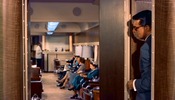 North by Northwest (1959)Cary Grant, Jesslyn Fax, bathroom and railway